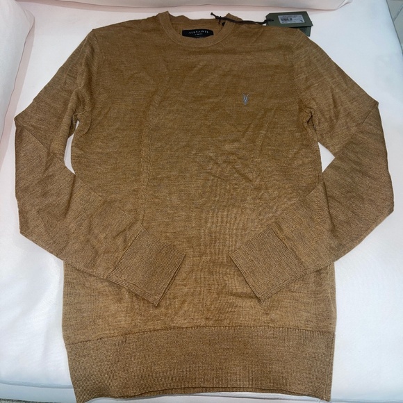 AllSaints Brown Longsleeve Crew - Size XS